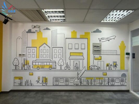 Lần Thứ 8 Hợp Tác: Công Trình In Tranh UV Đỉnh Cao Tại Thiết Kế & Nội Thất Nice công trình in tranh UV